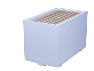 6 FRAME DADANT 1/1 FULL POLYSTYRENE 25mm THICK NUC BOX WITH SEMI VENTED BOTTOM BOARD 6 FRAME DADANT 1/1 FULL POLYSTYRENE 25mm THICK NUC BOX WITH SEMI VENTED BOTTOM BOARD