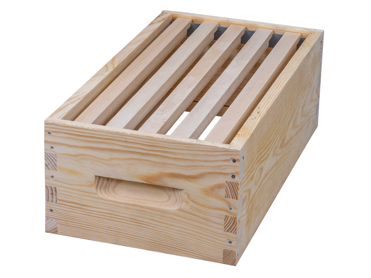 DADANT 1/2 BOX JOINED NUC HONEY SUPER WITH 22mm THICK SPRUCE SIDES