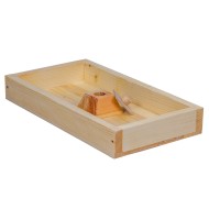 INNER COVER WITH CENTRAL FEEDING BLOCK FOR 6 FRAME B NUC HIVE WITH 25mm THICK SIDES IT MODEL INNER COVER WITH CENTRAL FEEDING BLOCK FOR 6 FRAME B NUC HIVE WITH 25mm THICK SIDES IT MODEL