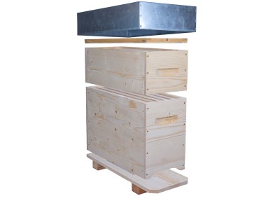 NUC HIVE WITH SEMI-VENTED BOTTOM BOARD FR MODEL NUC HIVE WITH SEMI-VENTED BOTTOM BOARD FR MODEL